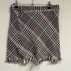 Princess Plaid Fringe Mini‎ Skirt Size 8